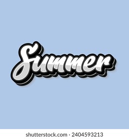 Summer typography design with map vector. Editable college t-shirt design printable text effect vector	