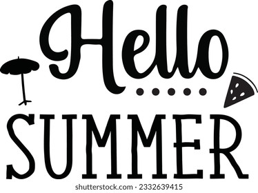 Summer Typography Design. Printing For T shirt, Banner, Poster etc.