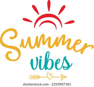

Summer Typography Design. Printing For T shirt, Banner, Poster etc.