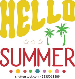 
Summer Typography Design. Printing For T shirt, Banner, Poster etc.