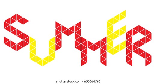 summer typography design, text and font vector illustration. 