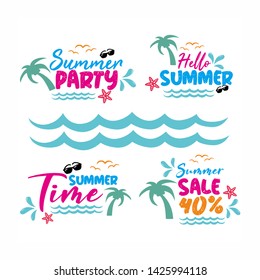 Summer Typography Free Royalty Vector