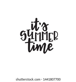 Summer typography poster. Conceptual handwritten phrase T shirt hand lettered calligraphic design. Inspirational vector