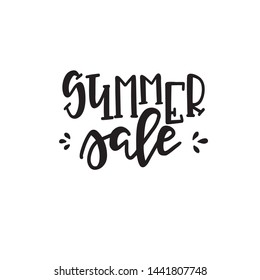 Summer typography poster. Conceptual handwritten phrase T shirt hand lettered calligraphic design. Inspirational vector