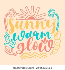 Summer typography quotes, Summer lettering poster design, Vintage summer graphic with script text