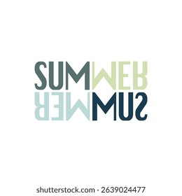 summer typography simple text effect for tshirt design artwork
