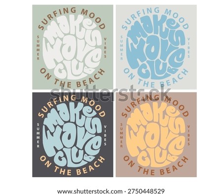 Summer typography slogan t shirt design. Here comes the sun. Salty days in miami beach artwork.