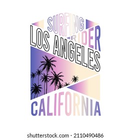 Summer Graphic California Beach Paradise Summer Stock Vector (Royalty ...