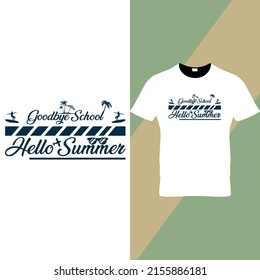 Summer Typography t shirt design 