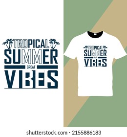 Summer Typography t shirt design 