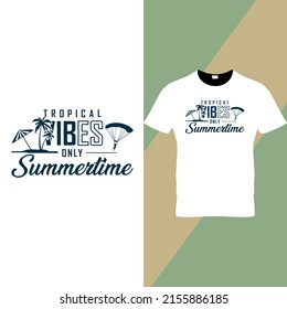 Summer Typography t shirt design 