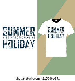 Summer Typography t shirt design 