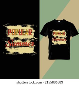 Summer Typography t shirt design 