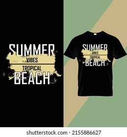 Summer Typography t shirt design 