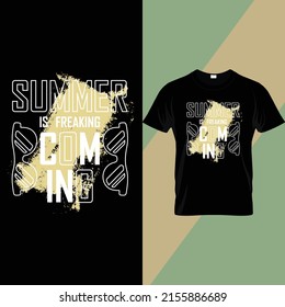 Summer Typography t shirt design 