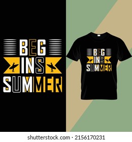 Summer typography t shirt design 