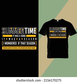 Summer typography t shirt design 