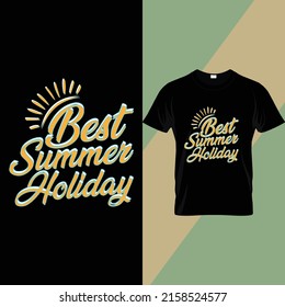 Summer typography t shirt design 