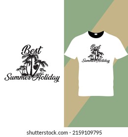 Summer typography t shirt design 