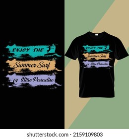 Summer typography t shirt design 