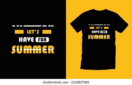Summer typography t shirt design vector
