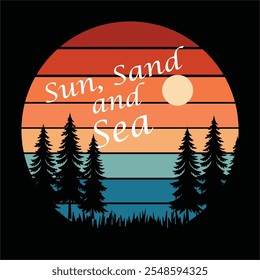 Summer Typography T shirt Design