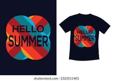 Summer typography tshirt design with modern quotes typography summer day t-shirt design