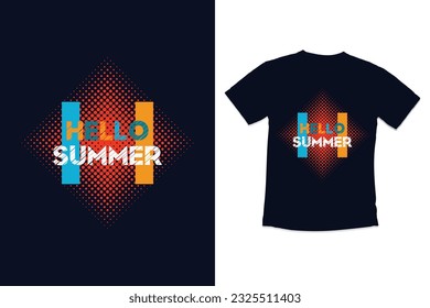 Diseño de camisetas de tipografía de verano con citas modernas tipografía diseño de camisetas de verano