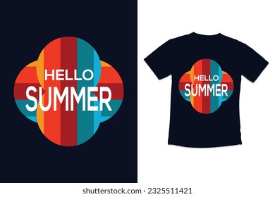 Summer typography tshirt design with modern quotes typography summer day t-shirt design