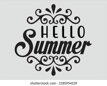 Summer typography  t-shirt design vector file