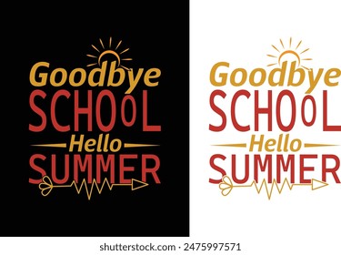 Summer Typography T-Shirt Design vector