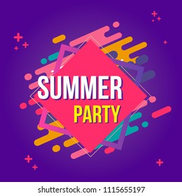 Summer typography vector illustration