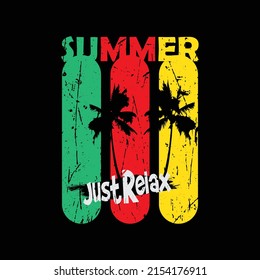 Summer typography vector t shirt design illustration 
