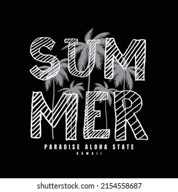 Summer typography Vektort Shirt Design Illustration 