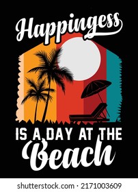 Summer typography vector t-shirt design