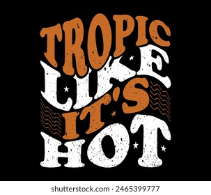 The Summer typography Wave T-shirt Design