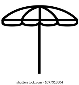 Summer umbrella icon