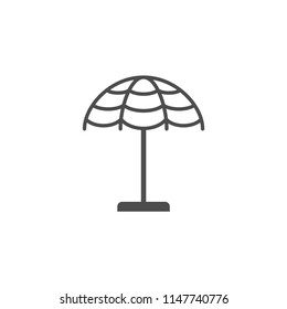 Summer umbrella icon vector
