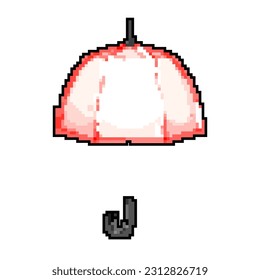 summer umbrella rain game pixel art retro vector. bit summer umbrella rain. old vintage illustration