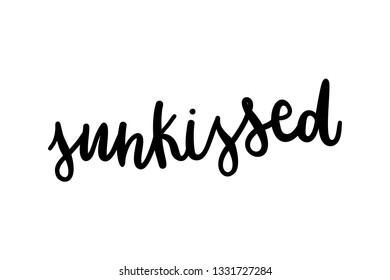 Summer unique hand drawn lettering . Vector elements for greeting cards, invitations, posters, T-shirt design, fabric, clothes.