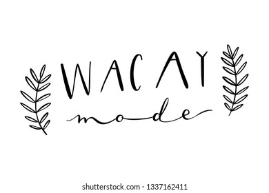 Summer unique hand drawn lettering . Vector elements for greeting cards, invitations, posters, T-shirt design, fabric, clothes.