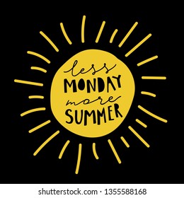 Letras dibujadas a mano únicas de verano . Elementos vectoriales para tarjetas de felicitación, invitaciones, carteles, diseño de pantalones T, tela, ropa.