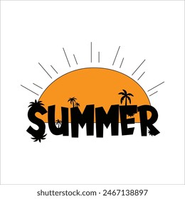 Summer unique t-shirt design art