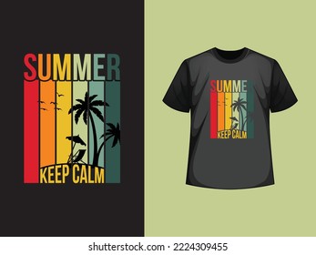 Summer Unique t-shirt design template 