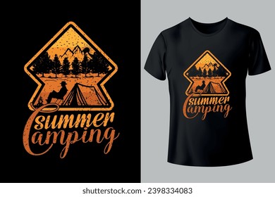 summer unique typography, custome, vintage T-shirt Design