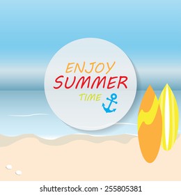 summer vacation background, text can be add for advertising, wallpaper, greeting card