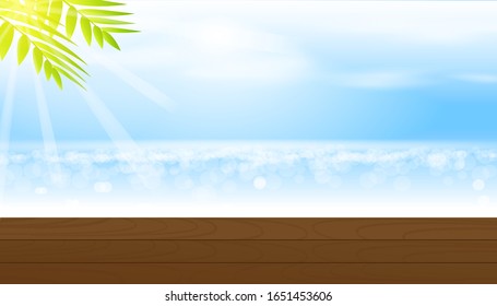 Summer vacation background. Vector illustration design.