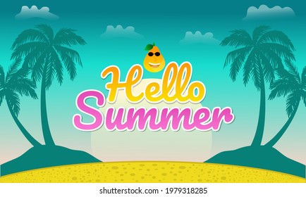 summer vacation at the beach