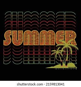 summer vacation beach slogan tee typography graphic design,vector illustration