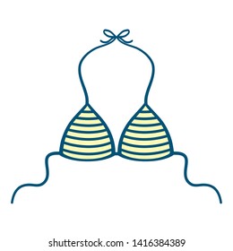 Summer and vacation bikini design vector illustration